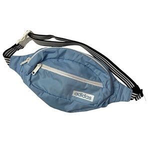 Adidas Core Waist Pack fanny pack belt bag glow blue black & white striped strap